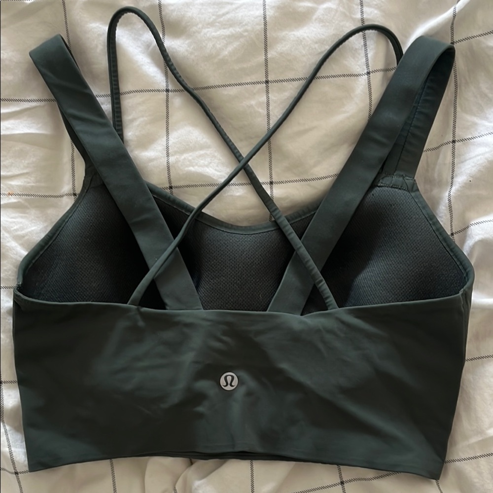 lululemon athletica ‘Like a Cloud’ Dark Green Sports Bra DD version